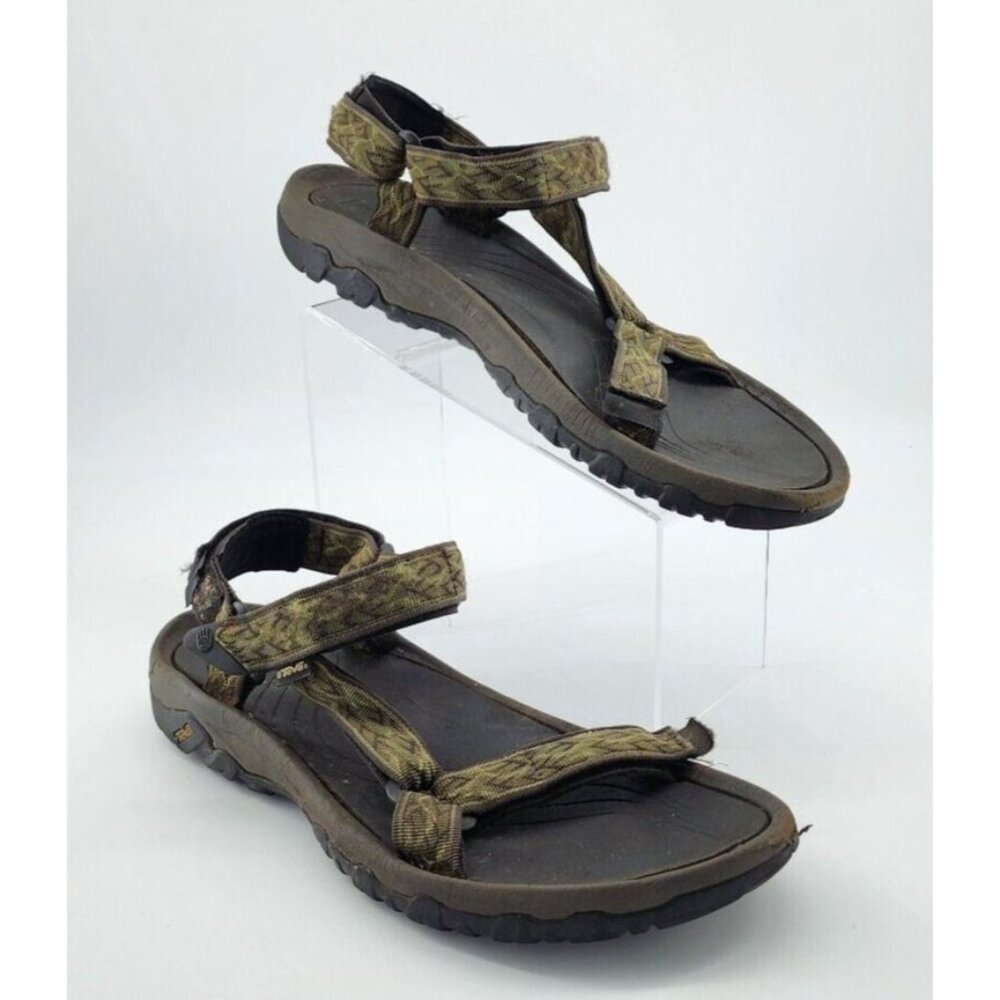 Teva Hurricane Strappy Sandals‎ Shoes Men's Size 13 Green 4156 Summer Water